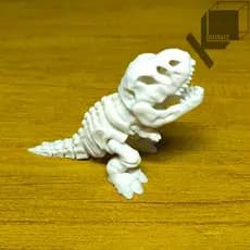 Dinossauro T-Rex Esqueleto 3D Articulado Decorativo Geek Criativo Para Mesa Estante Decoração