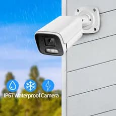 Câmera de Segurança IP Bullet Asecam 8mp 4K H.265 POE IP67 2.8mm/3.6mm
