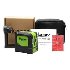 Nível Laser Vermelho 2 Linhas Huepar 9011R 30m Autonivelamento
