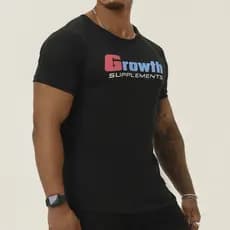CAMISETA GROWTH CASUAL PRETA - GROWTH SUPPLEMENTS