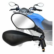 Retrovisor BMW F800 Par Haste Curta Rebaixado 90° Lente Convexa Visão Ampliada