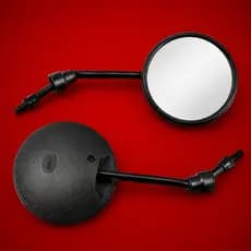 Par Retrovisor 8mm Universal Moto Bike Elétrica Scooter Lente Premium