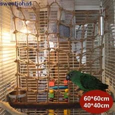 Sweetjohn1 Rede De Pendurar Com Corda Para Treinamento De Escalada / Pássaros / Papagaio / Hamster / Pássaros
