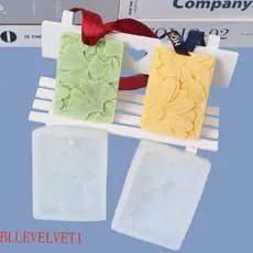 Molde De Fragrância De Silicone BLUEVELVET1 , Crisântemo Com Furos Para Tablet De Cera De Carro , Branco Translúcido
