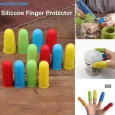 SEPTEMBERB Capa De Dedo 5 Pçs/Lote Antiderrapante Resistente Ao Calor Acessório De Costura Bordado Mangas De Silicone