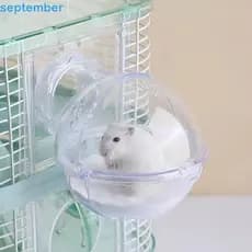 Septembrob Banheira De Plástico Higiênico Hamster Respirável Sauna Esférica