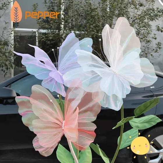 Borboleta Falsa PEPPER , Artificial De Decoração De Casamento De 50 Cm , Exibição Férias