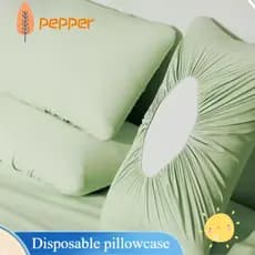 PEPPER 2 Peças De Capa De Almofada , Conjunto De Fronha Descartável Respirável À Prova De Sujeira , Fronhas Descartáveis