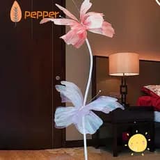 PEPPER Grande Borboleta , Flores Artificiais De Seda , Cabeça De Flor Colorida Gigante De 50cm