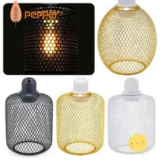 Capas De Lâmpada PEPPER , Luminárias De Iluminação Interna Estilo Europa América , Abajur De Ferro Lustre Simples
