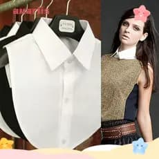 AMARLIS Blusa De Colarinho Falso Acessórios De Roupa Vintage