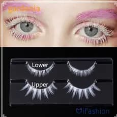 GARDENIA Hot New Fashion Makeup Tools Natural Wispy Soft Lightweight White False Eyelashes Halloween Cosplay Lashes