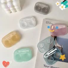 Lente De Contato LIL , Portátil Com Pinça , Caixa De Lentes , Recipiente De Imersão Plástico Transparente