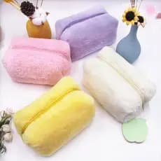 Bolsa Cosmética Perfumada , De Maquiagem Portátil Organizadora De Viagem Pelúcia De Grande Capacidade