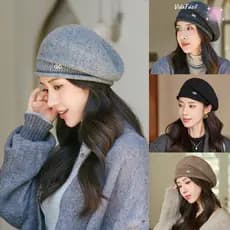 Gorro De Lã Perfumado , Boné De Boina Feminino De Malha Acrílica , Chapéu Quente Elástico Macio E Aconchegante