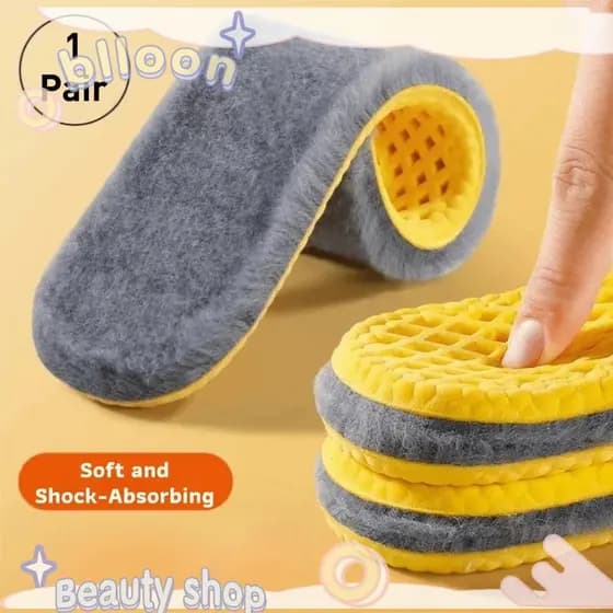 Palmilhas Para Botas De Neve De Caxemira BLLOON , De Pelúcia Quentes E Ultramacias , Almofadas Térmicas Absorventes De S