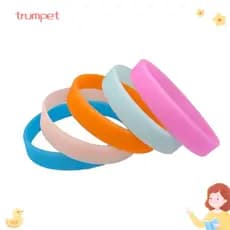 Pulseira Luminosa TRUMPET 5PCS , De Silicone De Borracha Gel De Sílica Que Brilha No Escuro