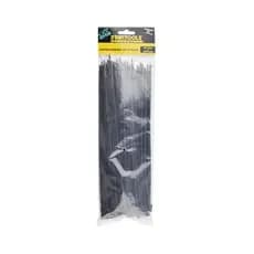 Abraçadeira Nylon Resistente 25cm X 36mm 100 Unidades Organizador Fixacao Preto