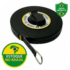 Trena Fibra Vidro 20 Metros Fita Medicao Profissional Resistente