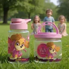 Kit Marmita Lancheira 900ml e Garrafa 500ml Patrulha Canina