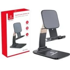 ~Suporte de Mesa para Celular e Tablet promoçao*  – Ajustável 360°, Dobrável, Antiderrapante, Portátil"
