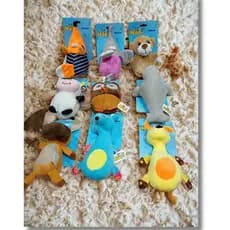 Brinquedo de pelúcia com apito, para pets, crianças, interativo. Diversos bichinhos.
