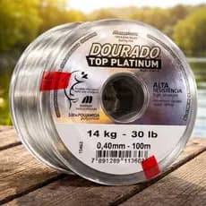 Linha Dourado Top Platinum Da 0.25mm a 0,50mm 30lb – Alta Resistência Para Peixe Grande!