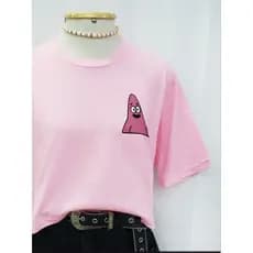 Cropped Overside Blusa Feminina Patrick Estrela Rosa Bebê Blusinha Feminina Blusa Feminina Estilosa