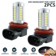 2Pcs H8/H11 Lâmpada De Nevoeiro 5630 660LM 6000K LED Branca Para Carro 12V SHOPSKC7972
