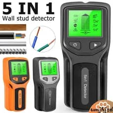 5 Em 1 Localizador De Pinos Scanner De Parede Elétrico Metal Tensão AC Detector De Fio Vivo Com Display LCD SHOPSKC4426