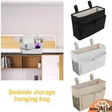 Saco De Armazenamento De Cabeceira Grande Capacidade Pendurado Caddy Com Bolsos Laterais Para Chaves De Telefone SHOPSKC