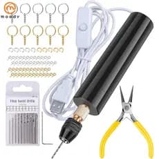 Furadeira Elétrica De Resina USB Mini Manual Portátil Kit De Fabricação De Chaveiros Para Jóias De Bricolagem