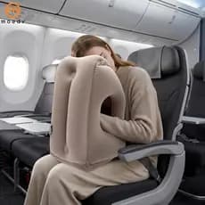 Travesseiro De Viagem Inflável Para Avião , Ar Portátil Dormir Com Saco De Armazenamento Carro SHOPSKC8458