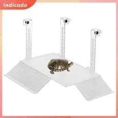 Tartaruga Basking Plataforma Acrílico Doca Altura Ajustável Com 2 Slides Shopbc9652