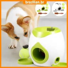 Máquina Lançadora De Bola De Cachorro Divertido Brinquedo Lançador Com Dispensador Automático Deleite SHOPCYC0341