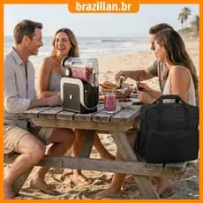 Slushie Machine Travel Case Proteção Redonda Isolada Slushy Tote Com Design De Vários Bolsos SHOPCYC7558