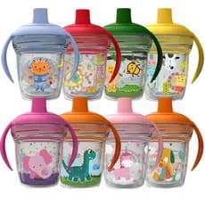 Copo de Transição Antivazamento Bebê Com Alça Treinamento 170ml Livre de BPA Dinossauro Leão