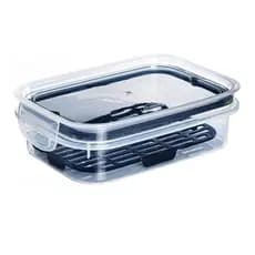 Pote 500ml Porta Frios Hermético Empilhável Trava Escorredor Alimento