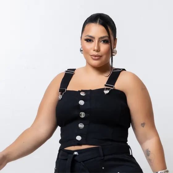 Cropped Jeans Feminino Plus Size Com Lycra Veste jeans Feminino
