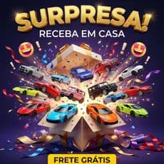 Kit 5 Carrinho Miniatura Carro Ferro Coleção Abre Portas Fricção Escala 1:32 - Kit 5 Carro Surpresa