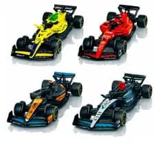 Kit 4 Carros De Corrida Formula 1 Indy Escuderias 1:43 Metal Fricção Colecionável -  4 Cores