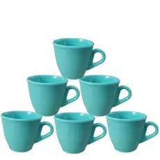 6 Xícara café Tifany plástico acrílico 50ml Pequena cafezinho