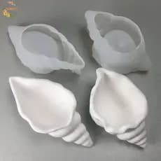 Moldes De Silicone De Concha PEEWANY1 , Resina De Caixa De Armazenamento 3D , Molde De Vela De Gesso Artesanal De Mar De