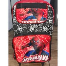 Mochila Infantil de Rodinhas Mochila infantil de costa Menino Menina aula escolar Passeio Com Acessórios Tam G