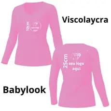 Blusa gola V MANGA LONGA. Crie sua Estampa Exclusiva! Uniformes/looks/presentes criativos