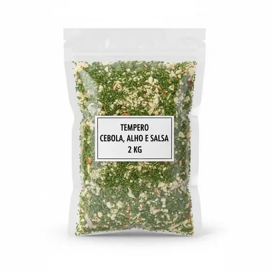 Tempero Cebola, Alho e Salsa 2kg - Completo e Prático Econômico