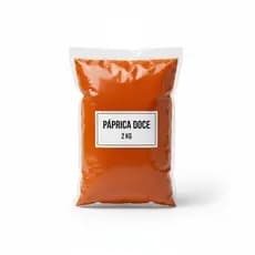 Páprica Doce Pura 2kg - Cor e Sabor Suave Embalagem Econômica