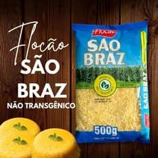FLOCÃO DE MILHO SÃO BRAZ NÃO TRANSGENICO 500G