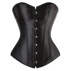 WECHERY Espartilhos E Bustiers Mulheres Cetim Bustier Lace Up Desossado Top Espartilho Overbust Brocado Steampunk