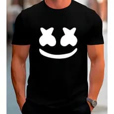 Camiseta Manga Curta DJ Marshmallow Masculino Feminino 100% Algodão